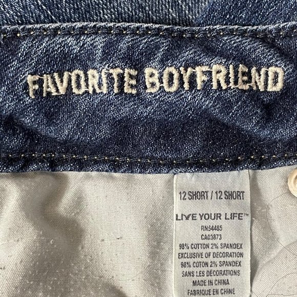 American Eagle Favorite Boyfriend Distressed Jeans Size 12 Short - Picture 6 of 10